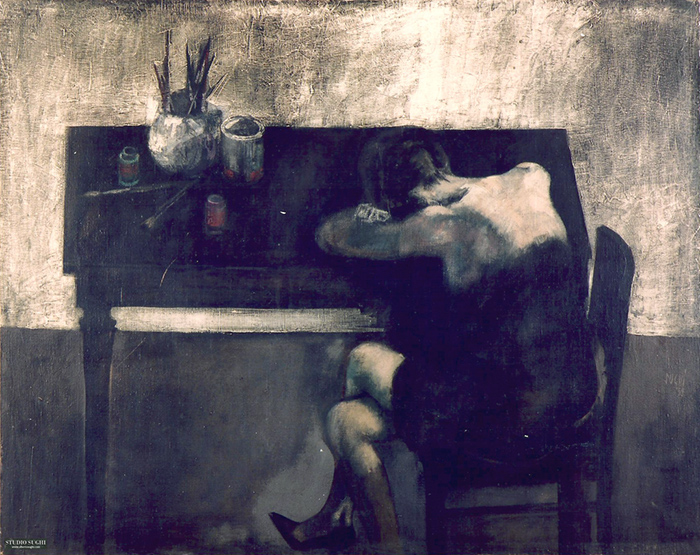 # 642, Donna sulla scrivania, 1959