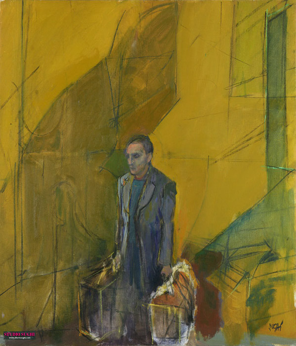 #687, Uomo con le valige, 1991